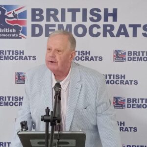 Former NF leader Martin Webster addresses British Democrats