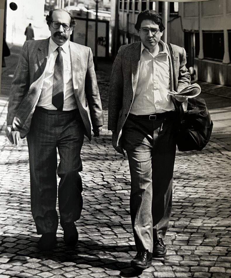 Lenny Zeskind (right) with Gerry Gable