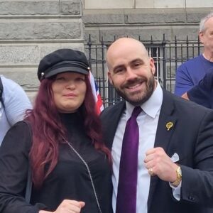 Nick Tenconi with Amelia Randall