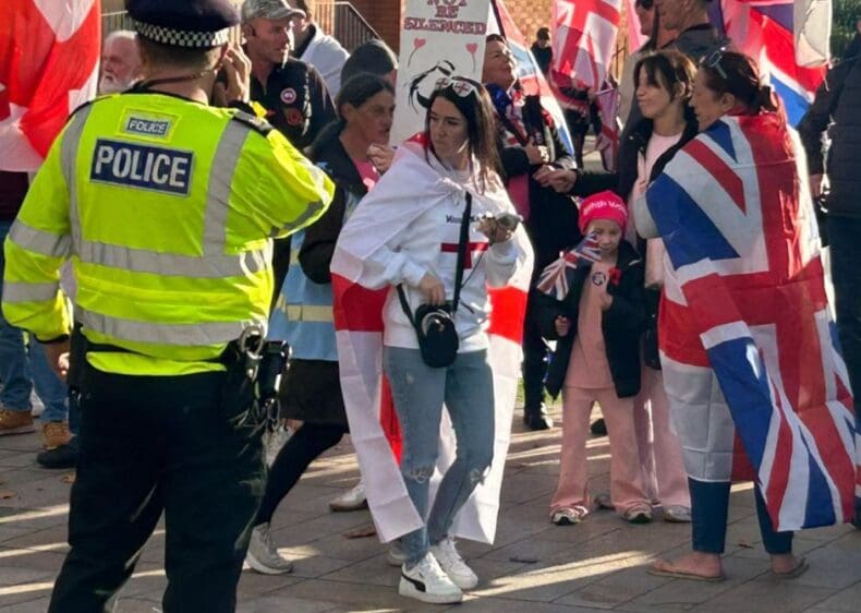 Missus Kent aka Jodie Scott aka Goodban, Dartford demo Nov 2025