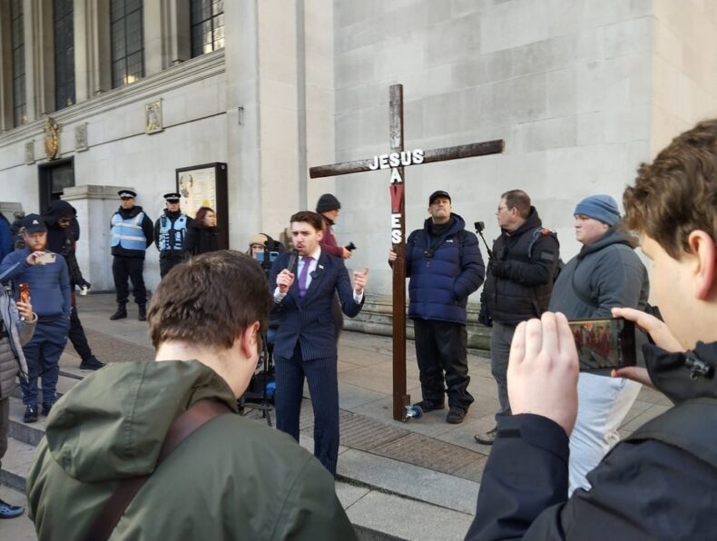 Hugh Anthony, manchester demo 10 Jan 2026