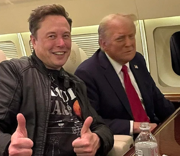 Elon Musk with Donald Trump 2024