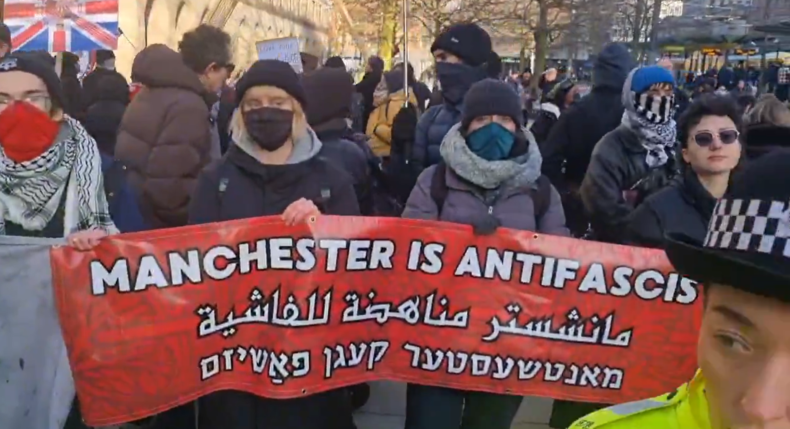 Manchester demo Hugh Anthony 10 Jan 2026