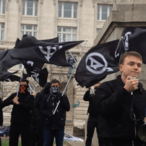 Jack Renshaw at Manchester National Action demo