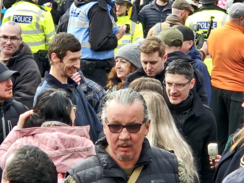 Steve Laws at PA demo Warwick 7 feb 2026