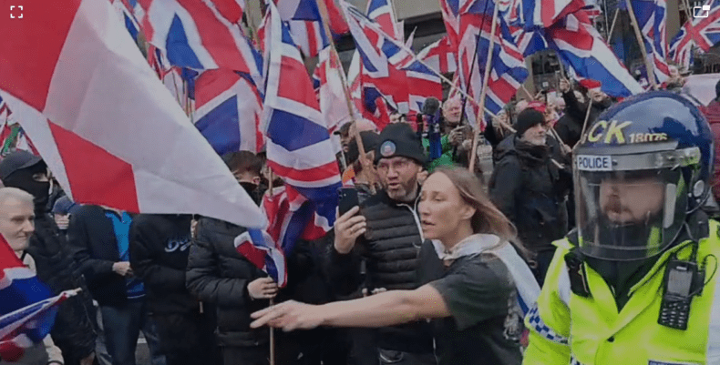 Manchester anti Britain First 21 Feb 2026  