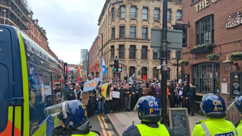 Manchester anti Britain First 21 Feb 2026