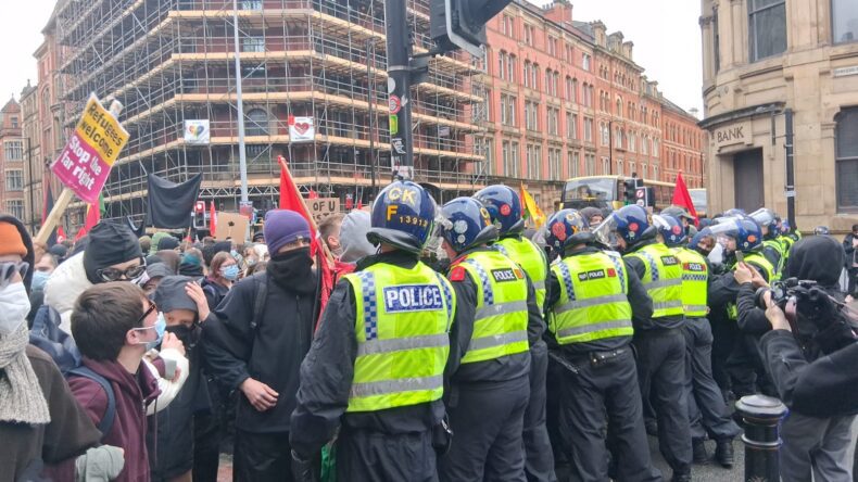 Manchester anti Britain First 21 Feb 2026