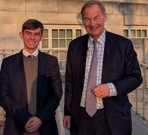 Kieran Mishchuk with Rupert Lowe