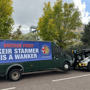 Britain First battle bus seized